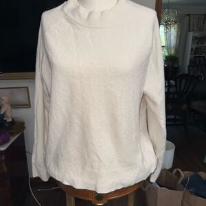 Athleta Cream Cowl Neck Sweater